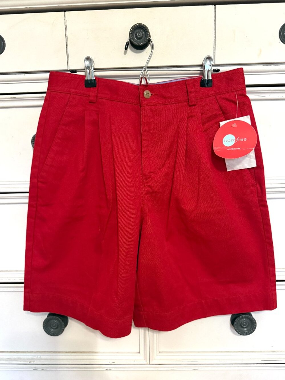Liz Claiborne Red High Waist Shorts size 8 NWT